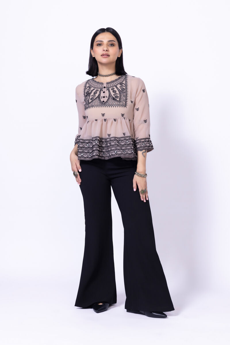 Dyed | Heavy Georgette | Trousers | USD 7.50