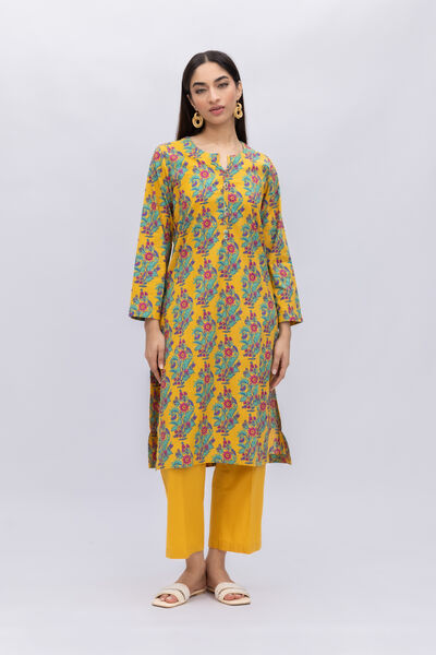 Printed | Crosshatch Poplin | Kurta | USD 25.00