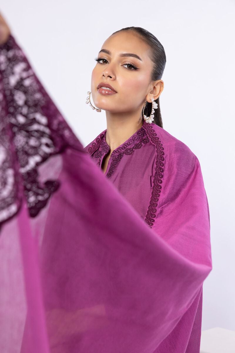 Embroidered | Cotton Net | Dupatta | USD 27.00