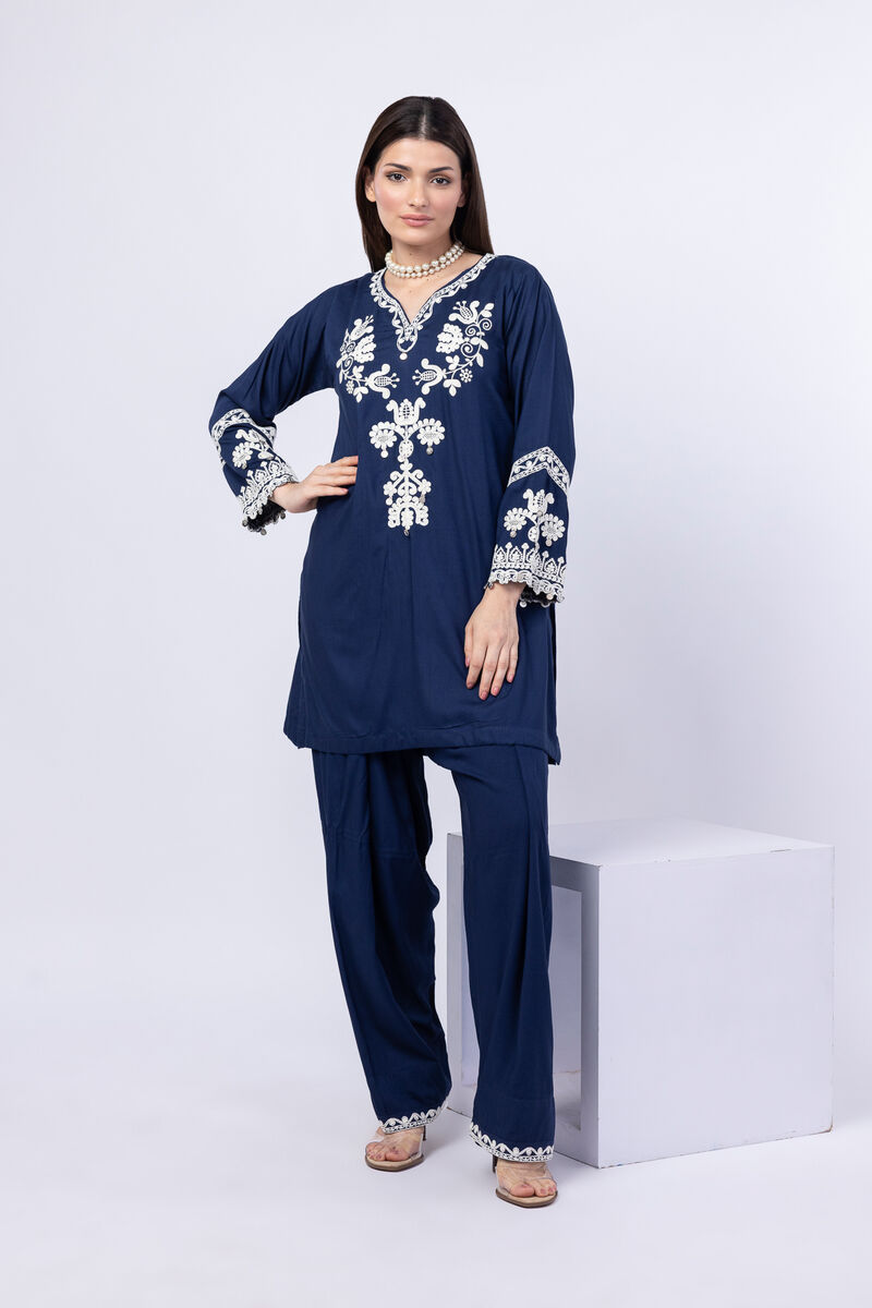 Embroidered | Crosshatch Raw Silk | Shalwar | USD 11.50