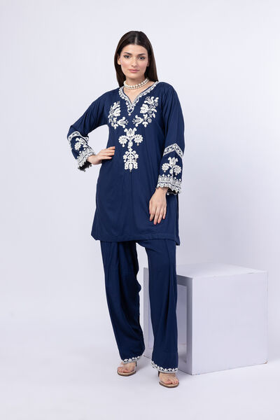 Embroidered | Crosshatch Raw Silk | Shalwar | USD 23.00