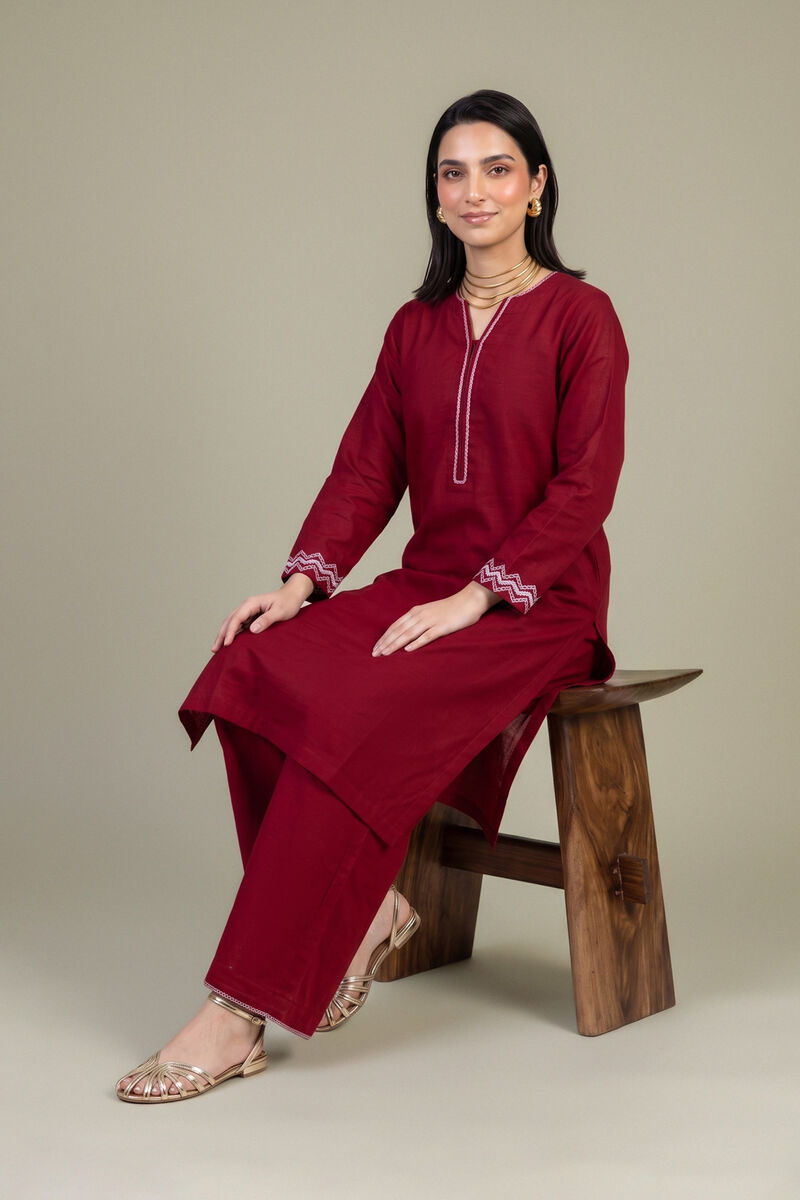 Embroidered | Light Khaddar | Tailored 2 Piece | null