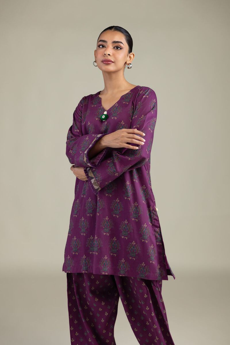 Printed | Textured Weave | Short Printed Kurta | USD 35.00