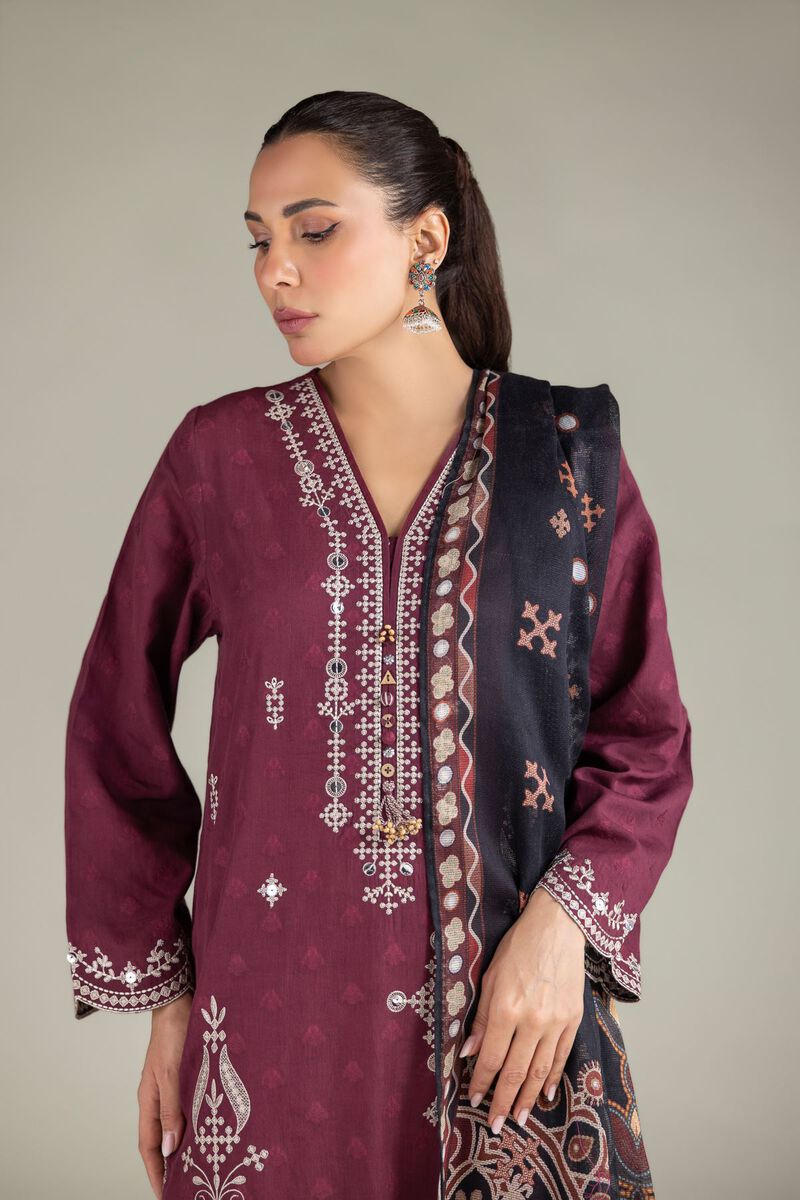 Embroidered | Broshia | Tailored 3 Piece | USD 80.00