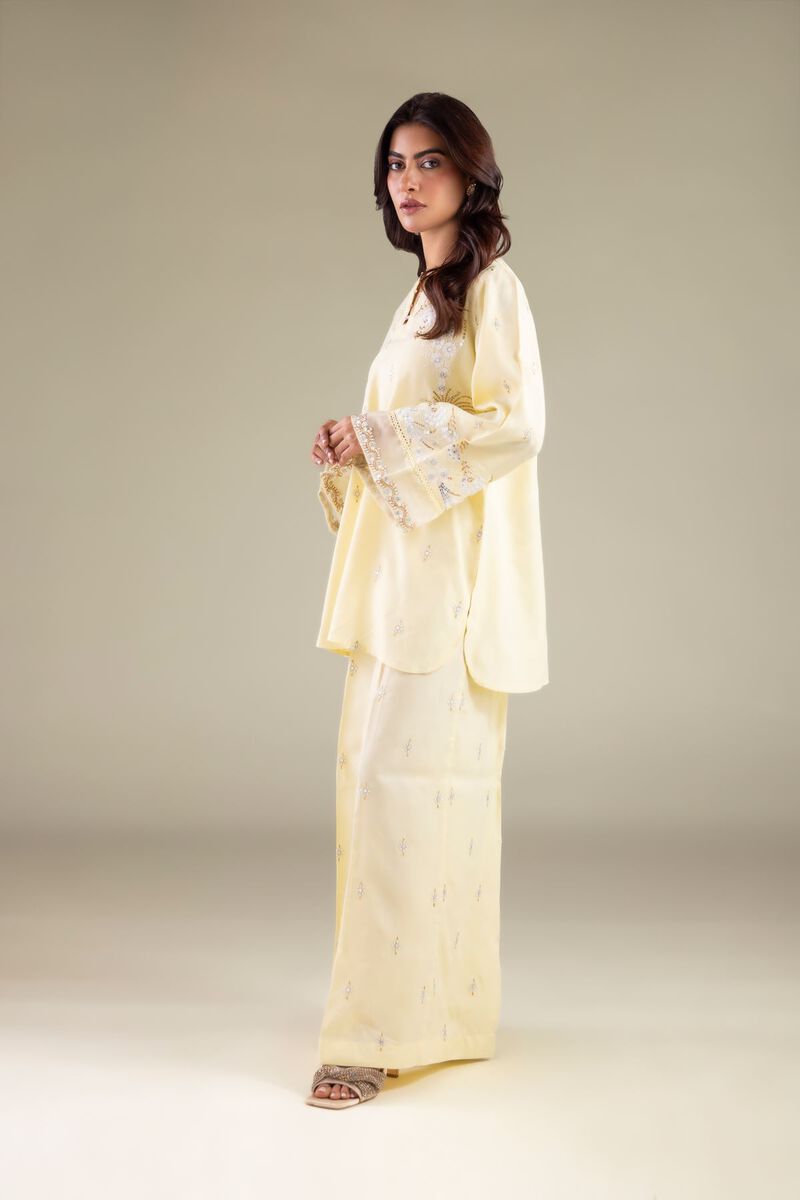 Embroidered | Raw Silk | Pants | USD 35.00