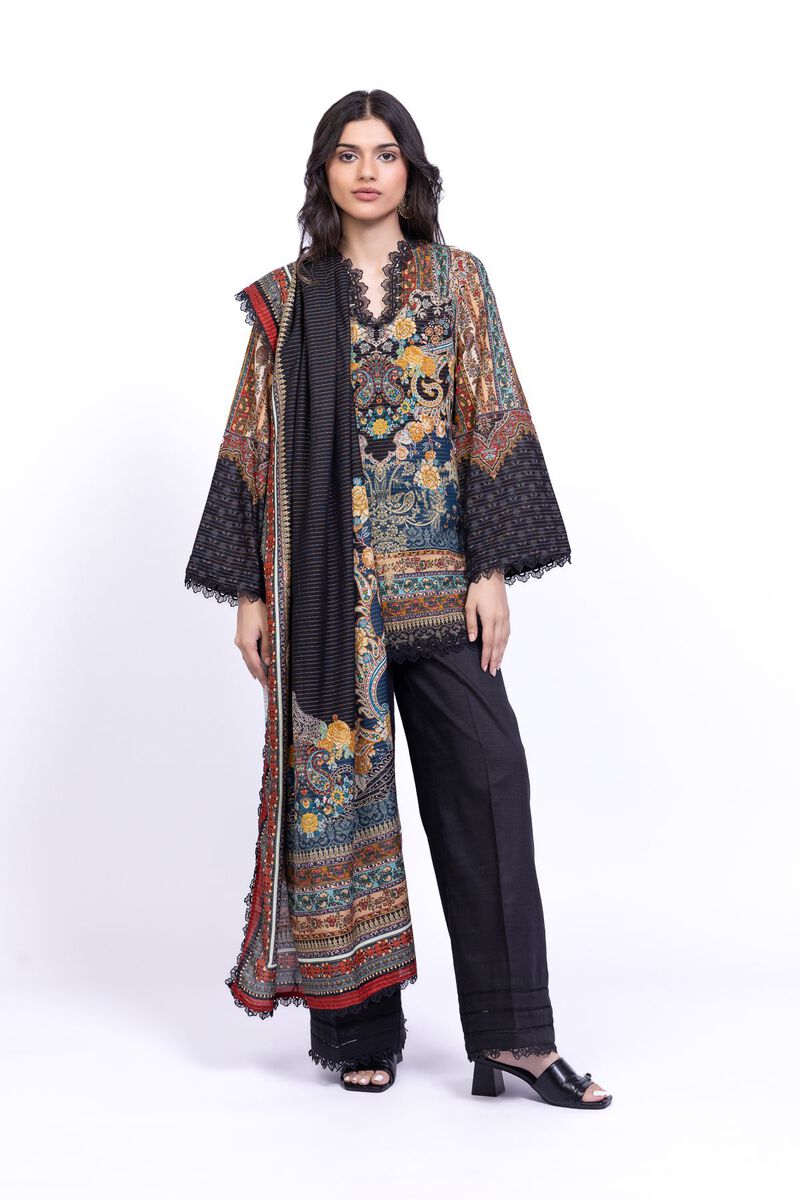 Printed | Mesuri Khaddar | Dupatta | USD 22.00