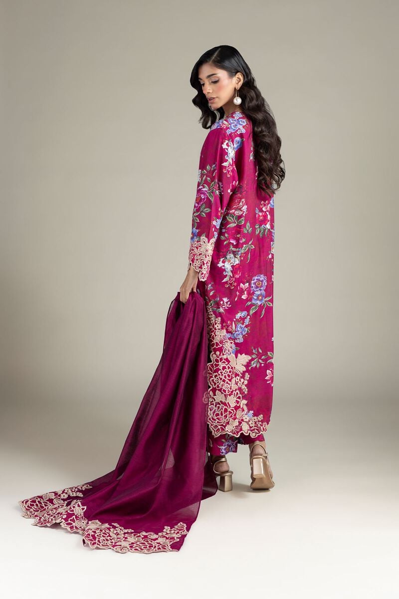 Embroidered | Raw Silk | 3-Piece Tailored Silk | USD 85.00