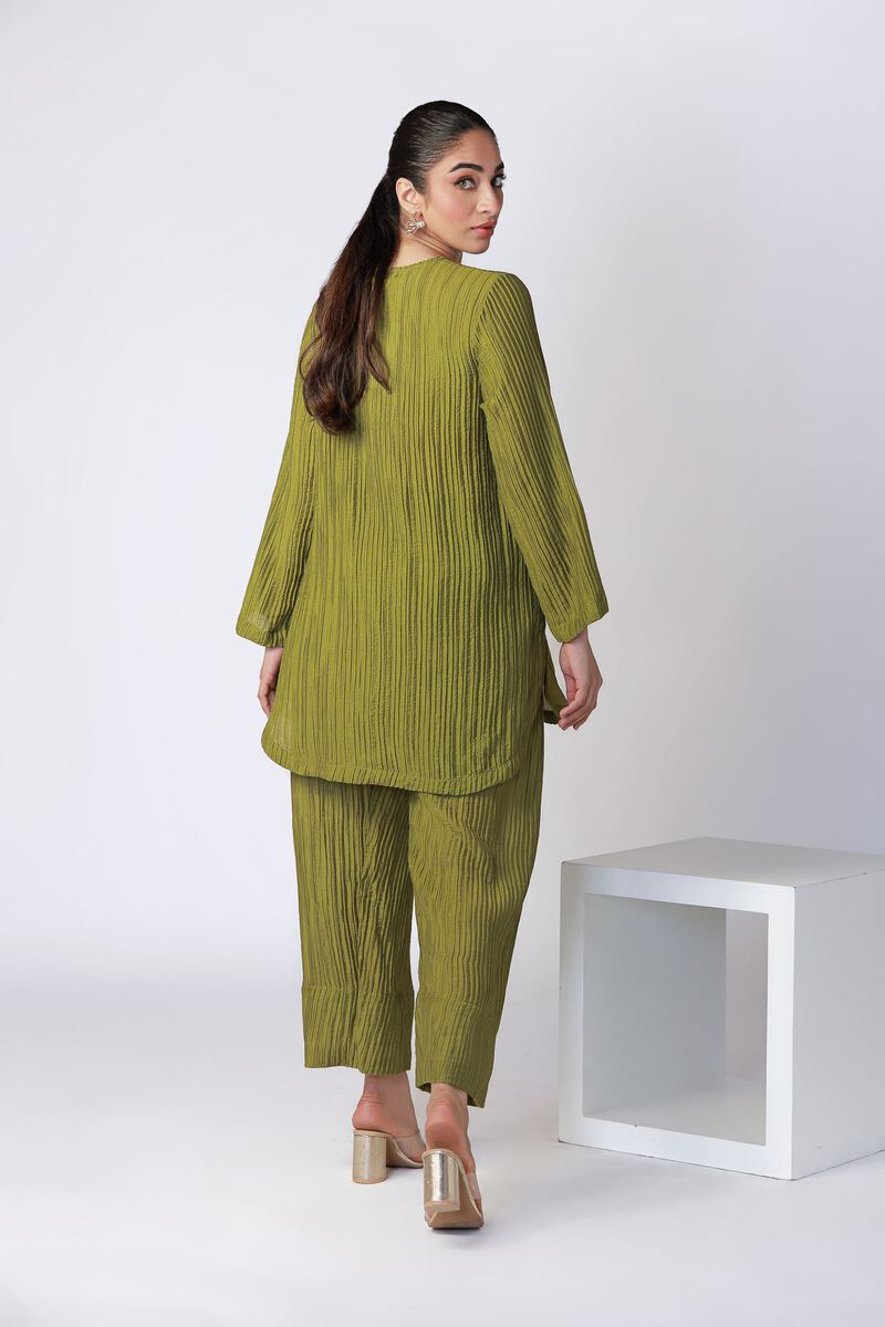 Dyed | Ripple Crinkle | Kurta | USD 25.00