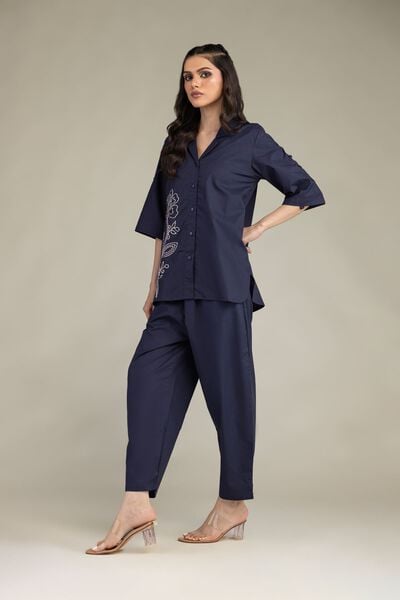 Embroidered | Poplin | Trousers | USD 30.00
