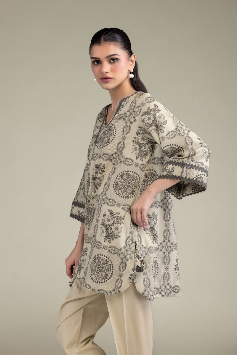 Printed | Cotton Viscose | Short Floral Kurta | USD 35.00
