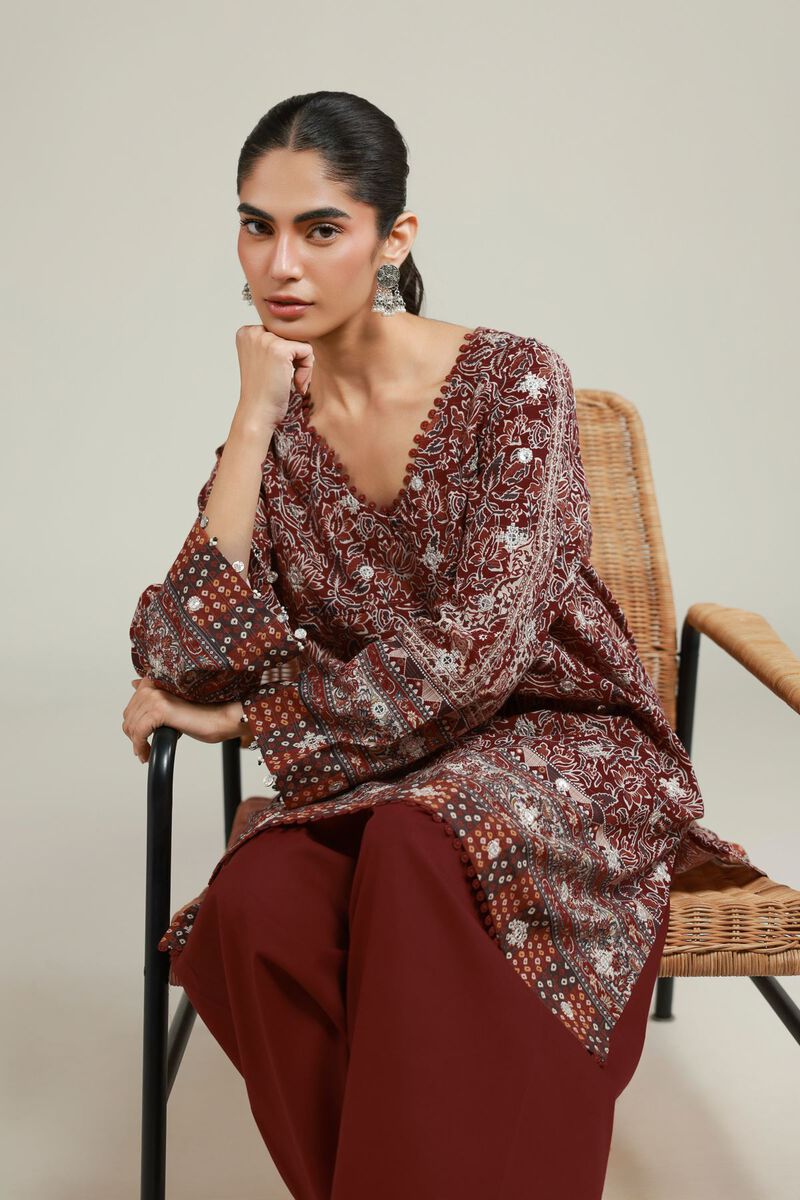 Embroidered | Messuri | Tailored 2 Piece | Top and Bottom | USD 55.00