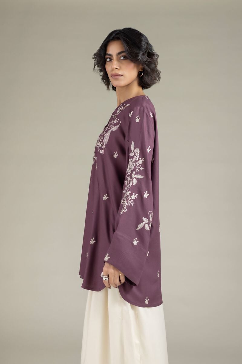 Embroidered | Viscose Crepe | Tunic | USD 35.00