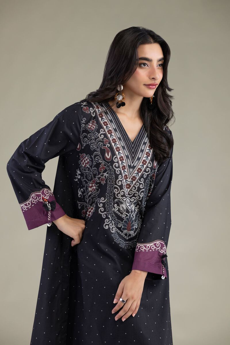 Printed | Cambric | Cambric V-Neck Kurta | USD 40.00