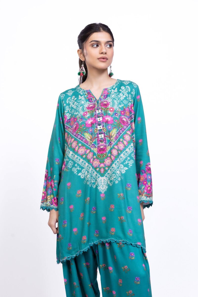 Embroidered | Satin | Kurta | USD 35.00