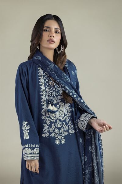 Embroidered | Cotton Dobby | Cotton Tailored Set | USD 80.00
