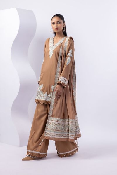 Embroidered | Light Thai Silk | Dupatta | USD 50.00