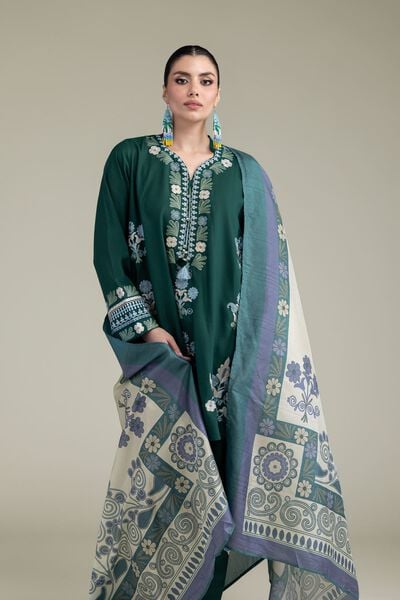 Embroidered | Polyester Silk | Floral Silk Dupatta | USD 30.00