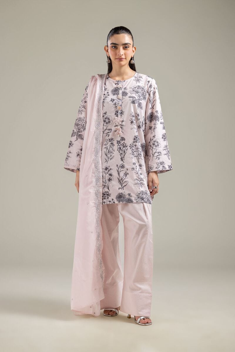 Embroidered | Lawn | Pink Lawn Dupatta | USD 30.00