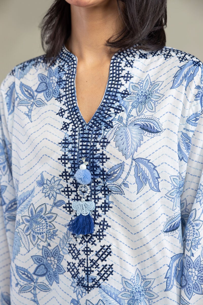 Embroidered | Cambric | Short Cambric Kurta | USD 35.00