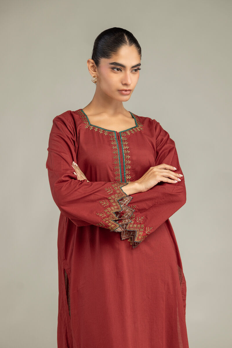 Embroidered | Cambric | Long Cambric Kurta | USD 40.00
