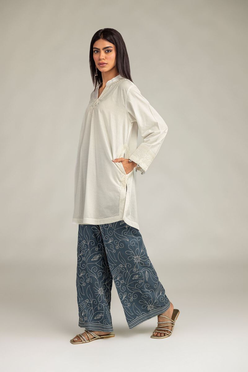 Embroidered | Cotton Dobby | Cotton Dobby Pants | USD 35.00