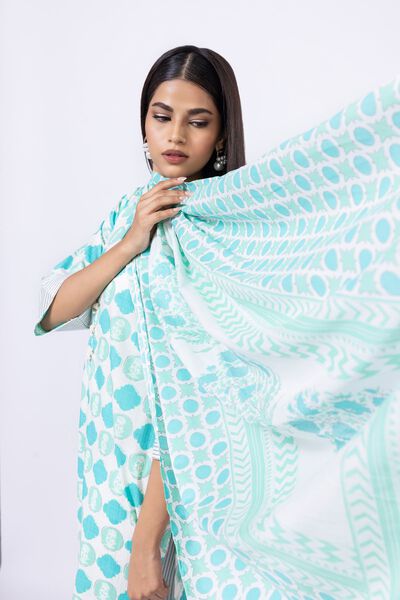 Printed | Slub Lawn | Dupatta | USD 20.00