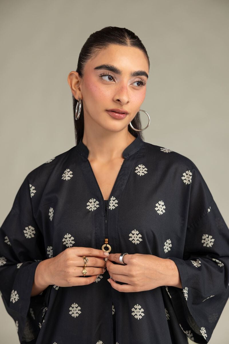 Printed | Cambric | Cambric Longline Kurta | USD 40.00