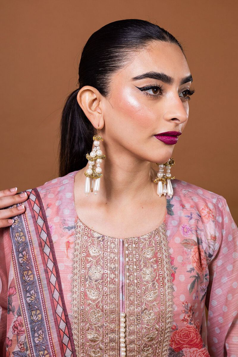 Embroidered | Polyester Organza | Fabrics 3 Piece | null