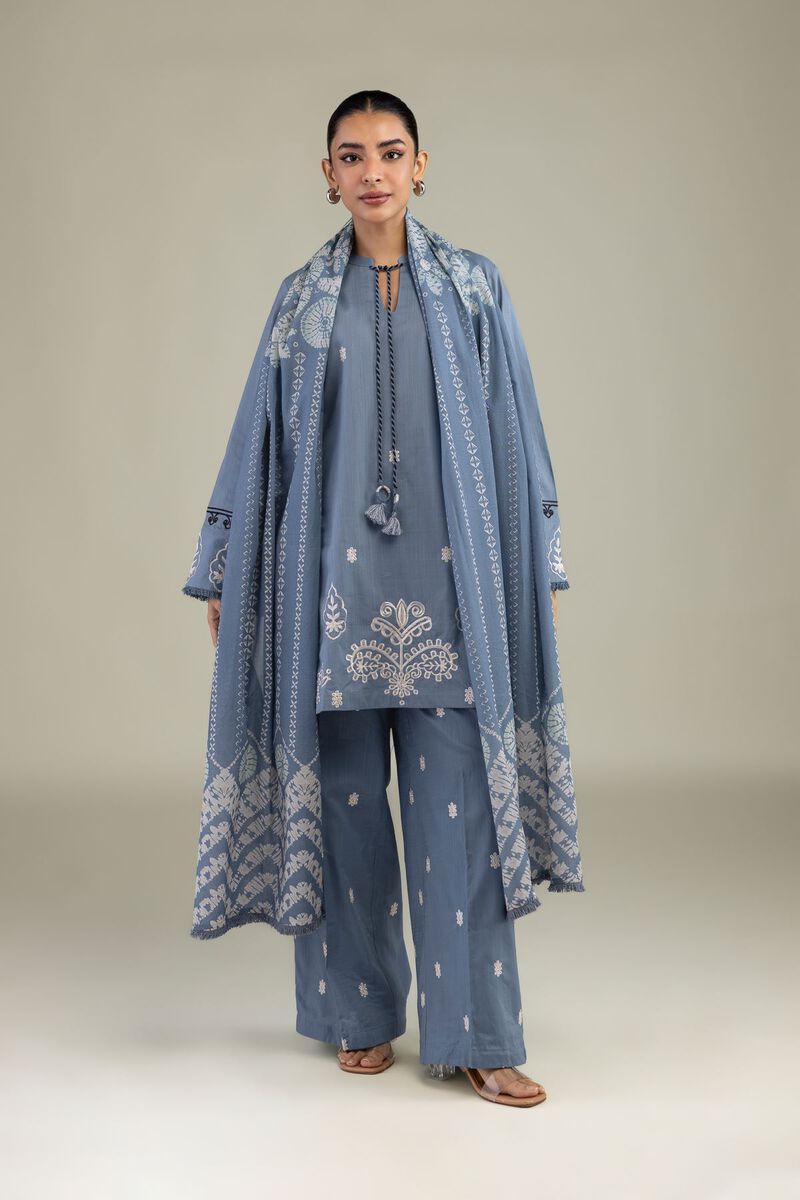 Textured Lawn | Embroidered | Floral Lawn Dupatta | USD 30.00