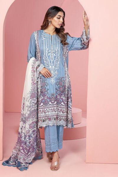 Pima Lawn | Embroidered | Tailored 3 Piece | USD 60.00