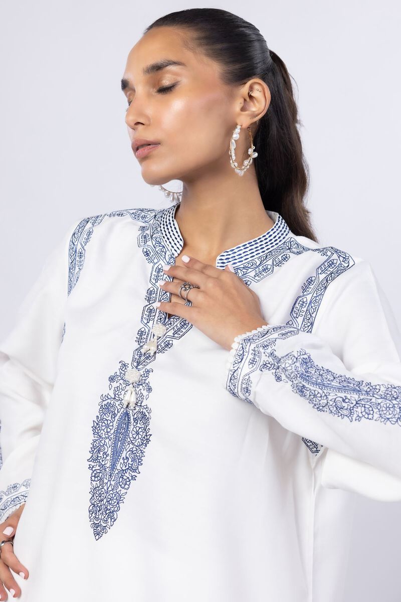 Embroidered | Russian Raw Silk | Kurta | USD 20.00