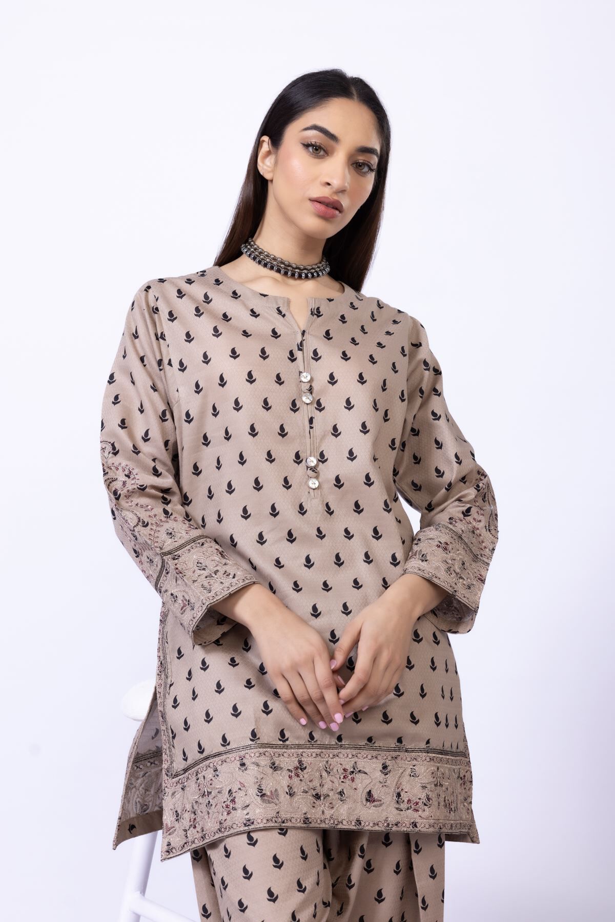 Buy Kurta | 0.0 N/A | 25-01E14-05TA-VG_MULTI | Khaadi United States