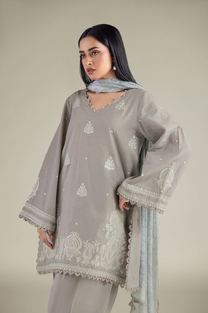 Embroidered | Cambric | Tailored Cambric Set | USD 80.00