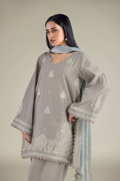 Embroidered | Cambric | Tailored Cambric Set | USD 80.00