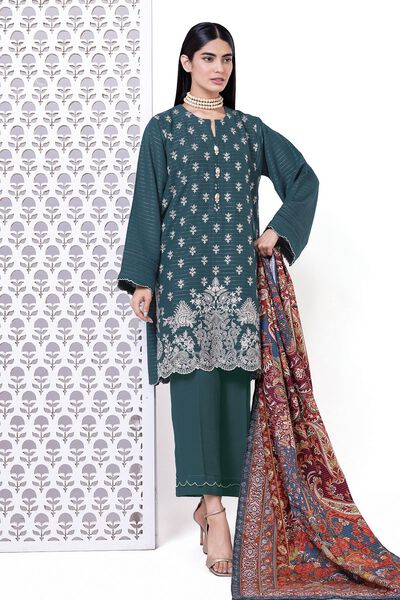 Embroidered | Light khaddar Messuri | Tailored 3 Piece | USD 40.00