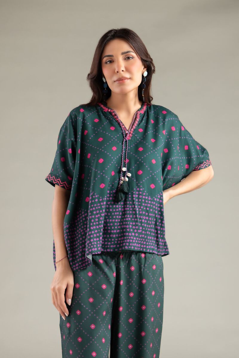 Embroidered | Viscose Crepe | Blouse | USD 35.00