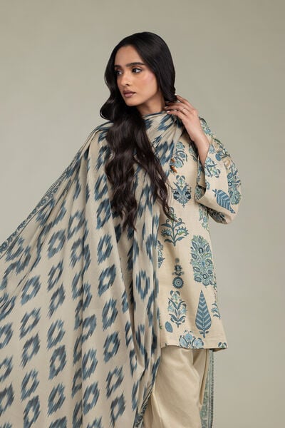 Printed | Lawn | Beige Lawn Dupatta | USD 30.00