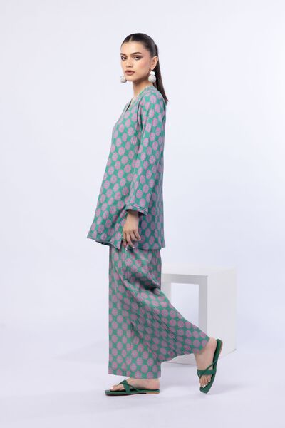 Printed | Ripple Crinkle | Pants | USD 18.00