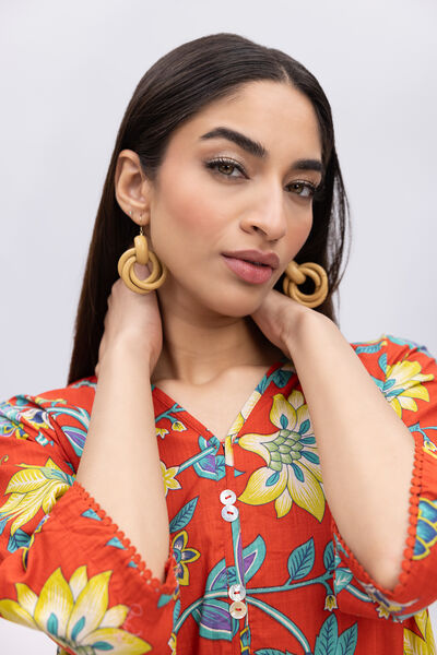 Printed | Crosshatch Poplin | Kurta | USD 25.00