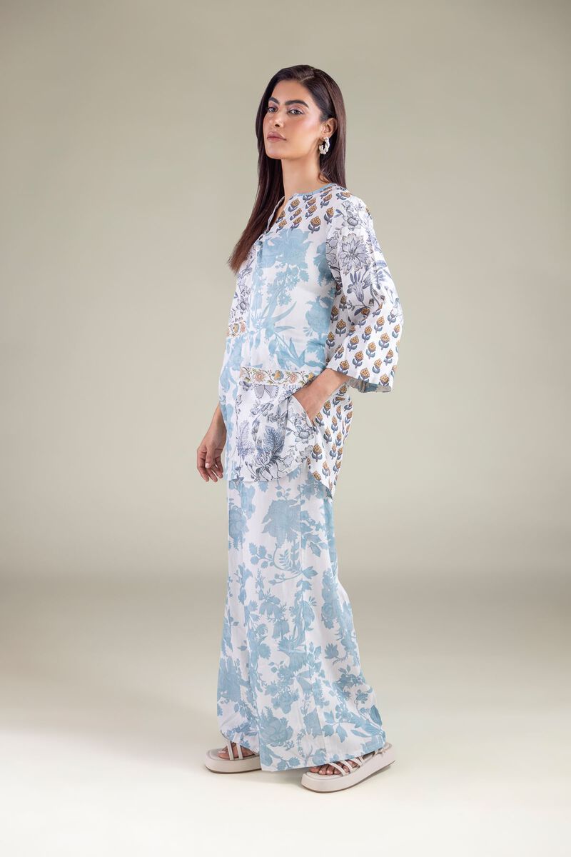 Embroidered | Textured Weave | Trousers | USD 30.00