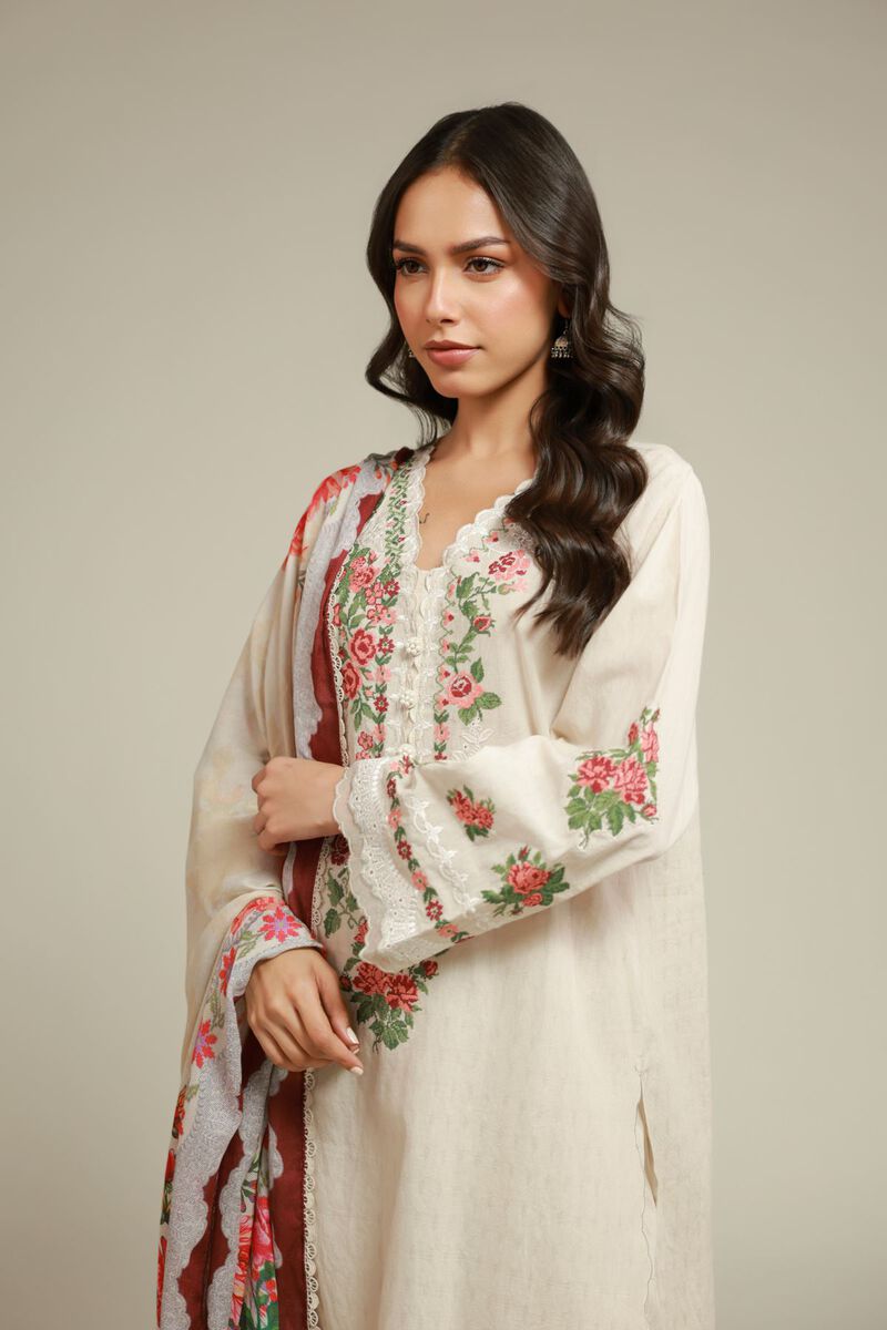 Embroidered | Dobby | Ready-Made Tailored Suit | USD 80.00