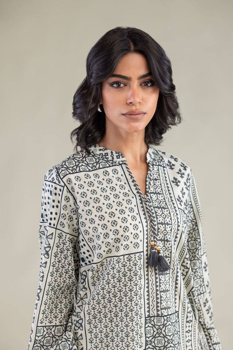 Printed | Cambric | Short V-Neck Kurta | USD 35.00