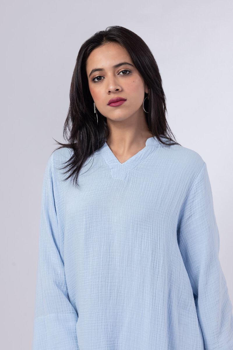 Dyed | Cheese Cloth | Kurta | null