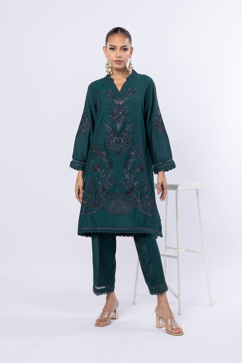 Embroidered | Cotton Net | Kurta | USD 55.00