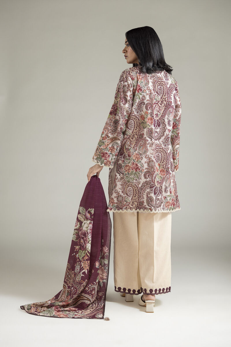 Embroidered | Mesuri | Paisley Tailored 3-Piece | USD 70.00