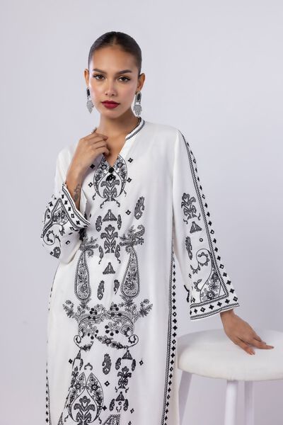 Embroidered | Russian Raw Silk | Kurta | USD 50.00