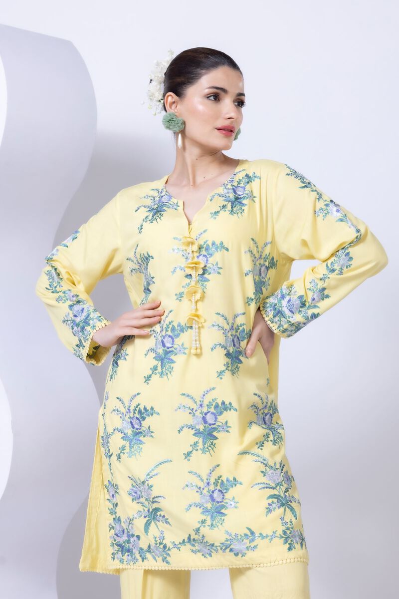 Embroidered | Crosshatch Raw Silk | Kurta | USD 18.00