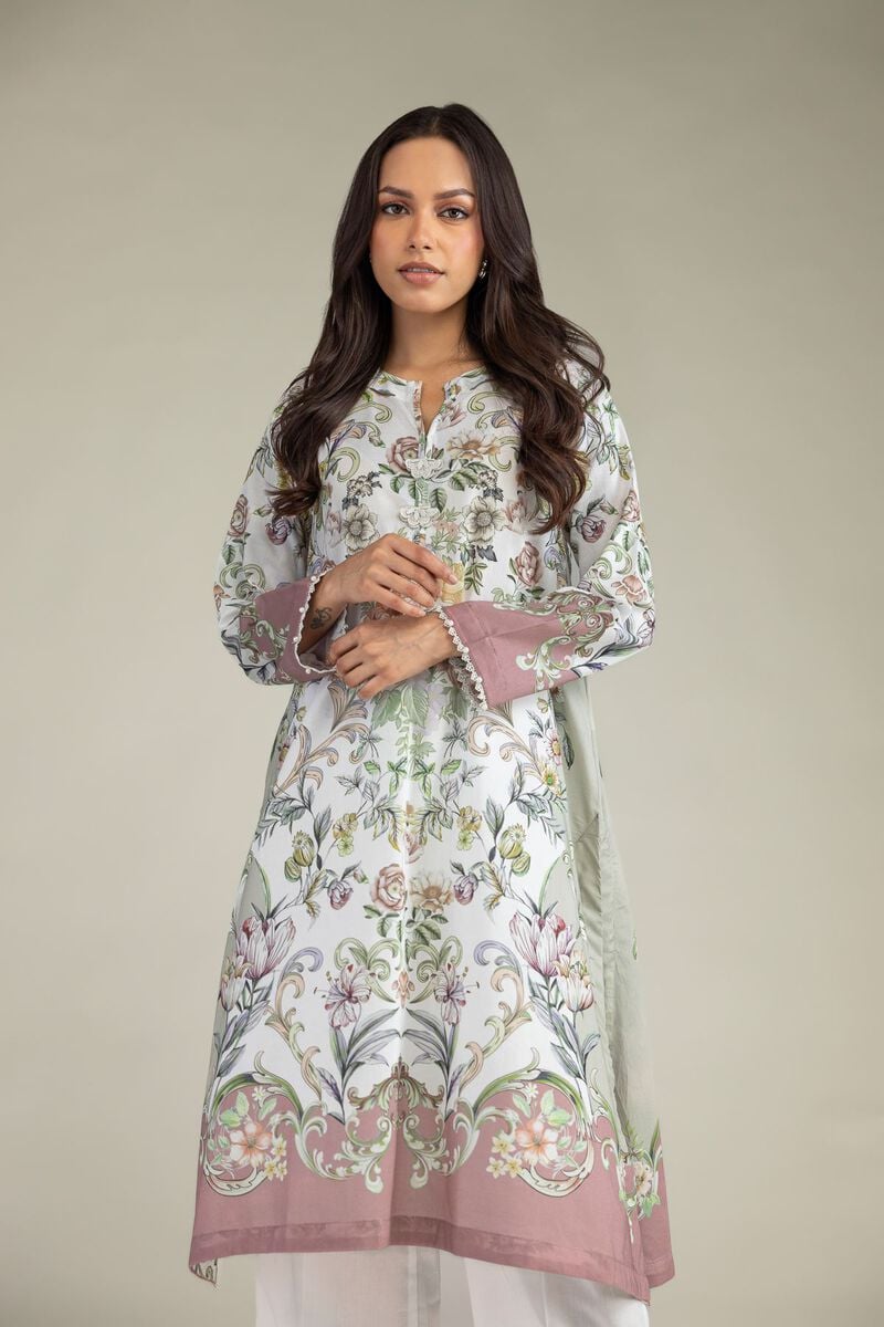 Printed | Cambric | Floral Longline Kurta | USD 35.00