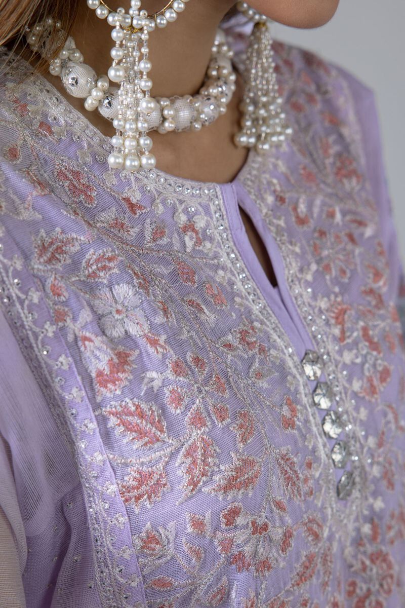 Embroidered | Viscose Polyester Net | Kurta | null