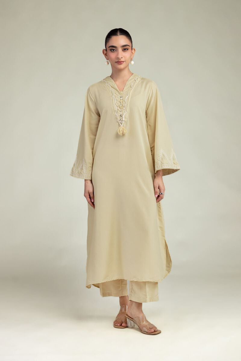 Embroidered | Arabic Lawn | Beige Lawn Pants | USD 30.00
